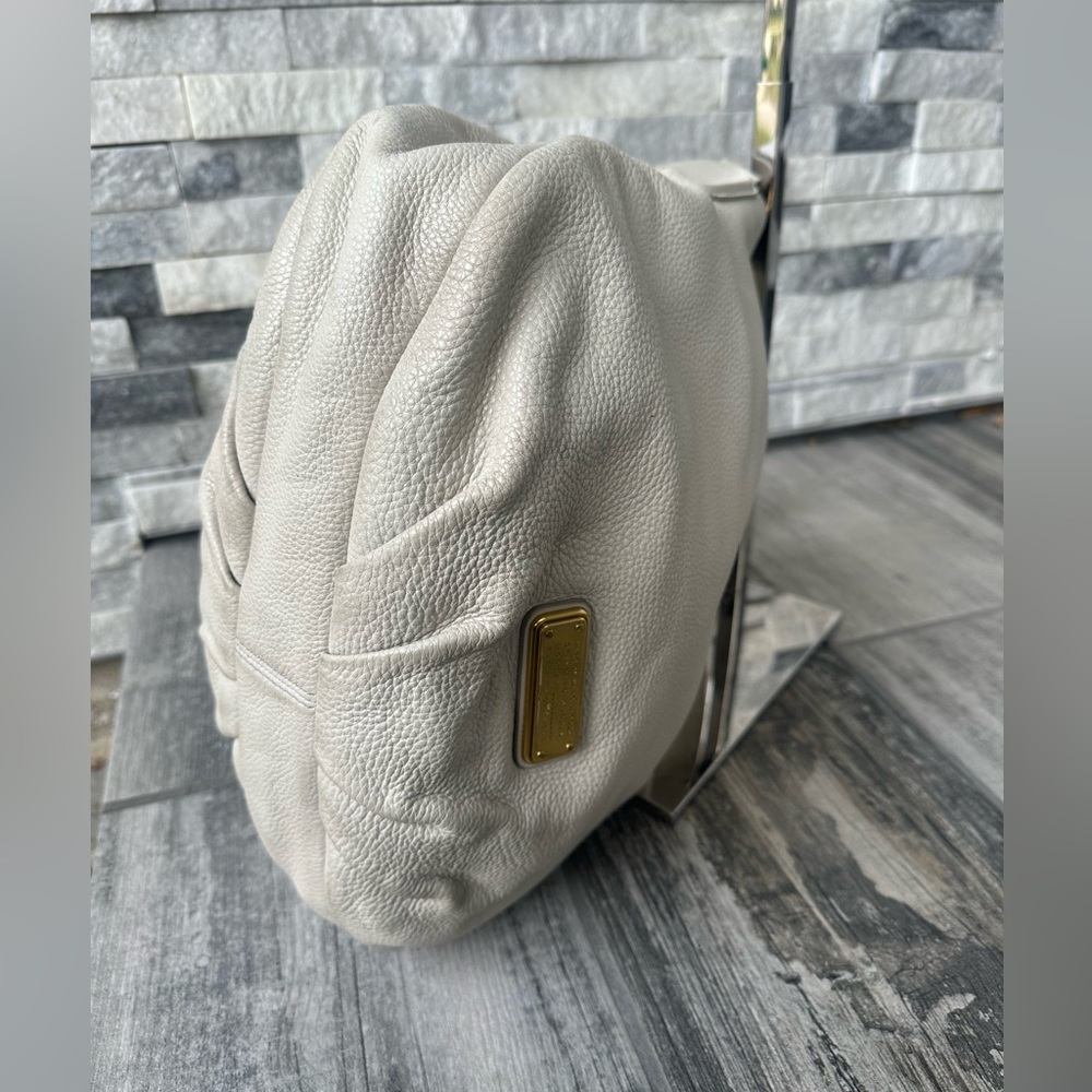 Marc by Marc Jacobs Classic Q Hillier Hobo White Workwear Handbag Purse Two Way - Picture 10 of 17